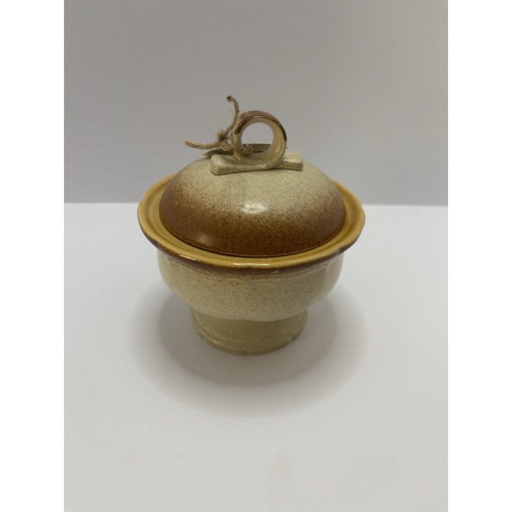 Mikasa WHOLE WHEAT E8000 Sugar Bowl w/Lid Japan‎
